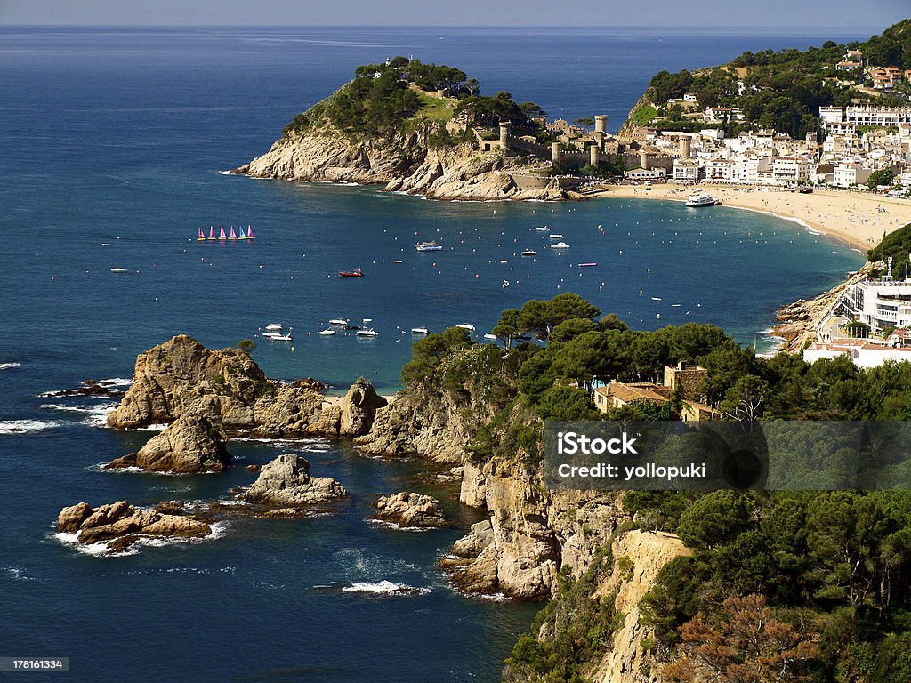 Tossa del Mar in Spain Tossa del Mar Beach Stock Photo