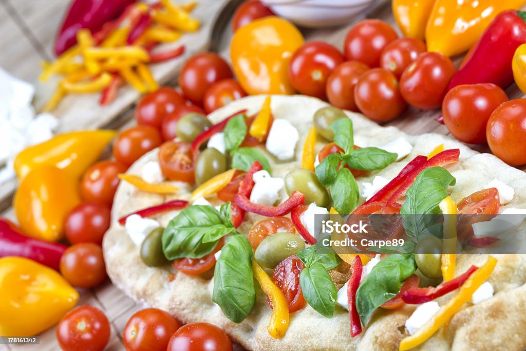 Focaccia italiano - Foto stock royalty-free di Alimentazione non salutare