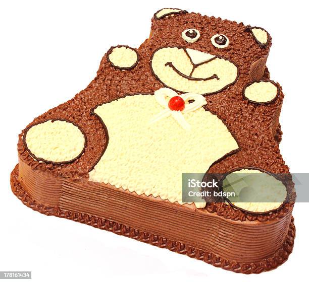 Bear Shape Birthday Cake Stock Photo - Download Image Now - Bear, Cake, Chocolate