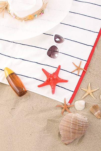 istock beach items on sand for fun summer holiday 178162660
