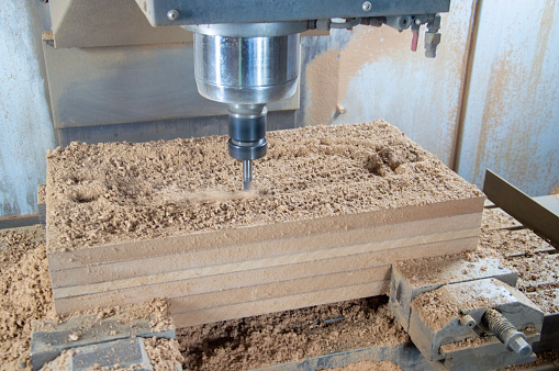 wood processing on cnc machine
