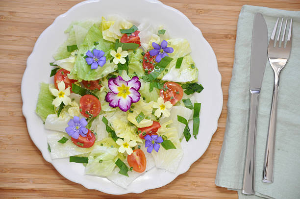 istock Salad of edible flowers 178163057