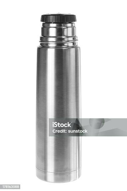 Vacuum Flask Stock Photo - Download Image Now - Aluminum, Cut Out, Drink