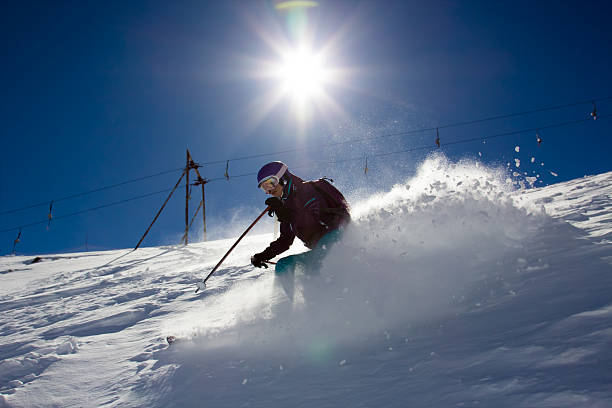 istock Sunny Woman Skier 178163546