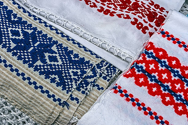 istock Materials and embroidered Romanian traditional port specific 178165670