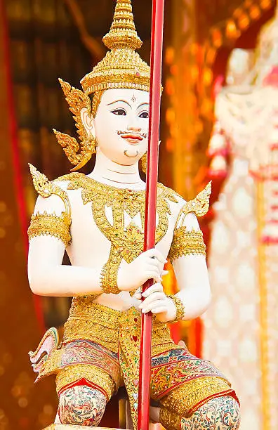 The statue of an Thai angel