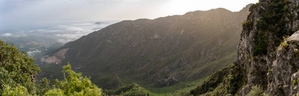 istock Panoramic view of the Safor circus, an amphitheater-shaped geological formation with a maximum altitude of 1013 meters near Villalonga, in the province of Valencia, Spain 1781660988