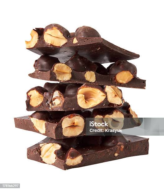 Schokolade Mit Nüssen Stockfoto und mehr Bilder von Abnehmen - Abnehmen, Begehren, Dessert