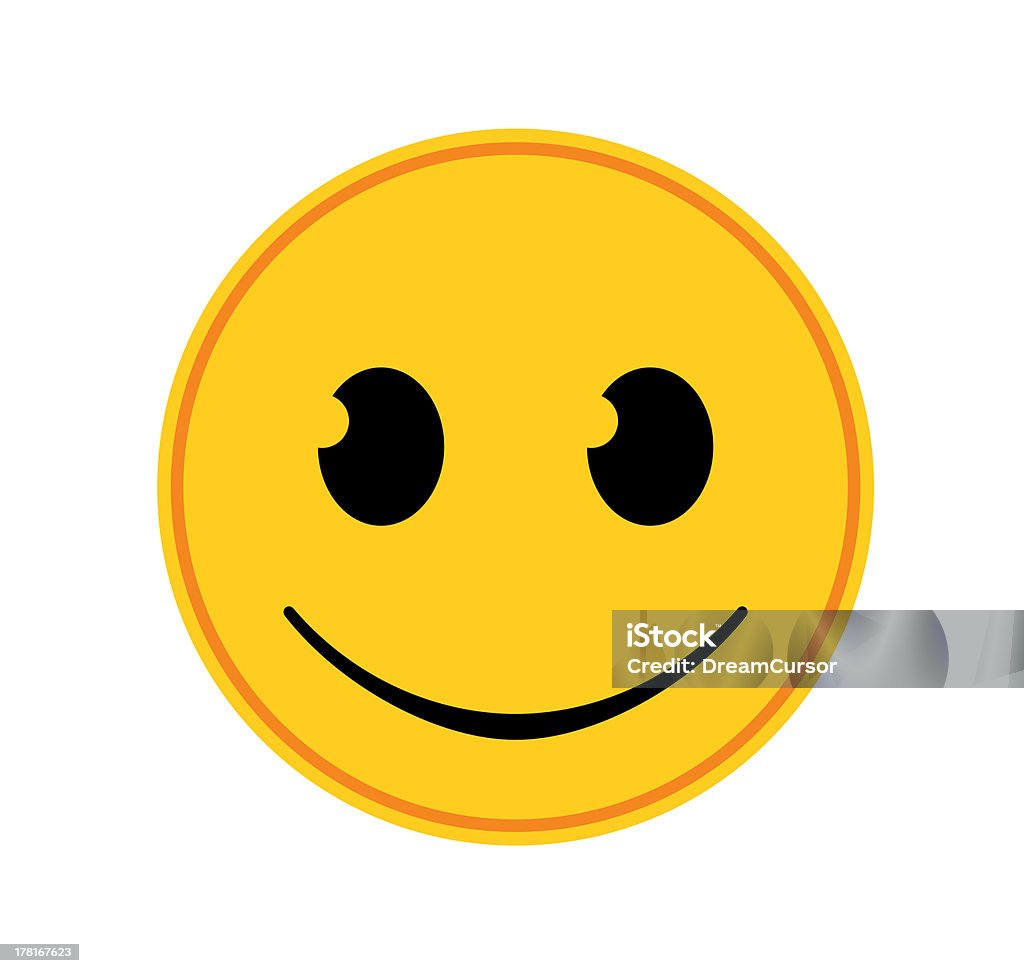 Emoticon - Happy Illustration of a Happy Emoticon Anthropomorphic Smiley Face Stock Photo