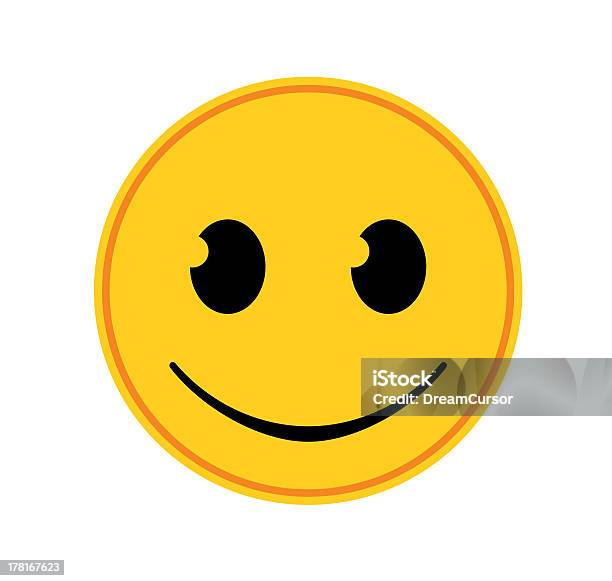 Emoticon Happy Stock Photo - Download Image Now - Anthropomorphic Smiley Face, Emoticon, Smiling