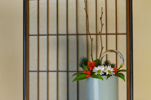 Flower Arrangement for A New Year Day/Studio Shot