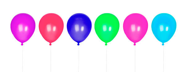 istock Six colorful balloons inflated 178168592