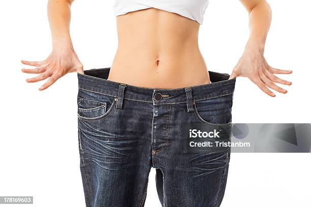 Im So Slim Now Stock Photo - Download Image Now - Abdomen, Adult, Dieting