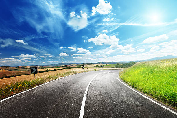 istock asphalt road in Tuscany Italy 178169946