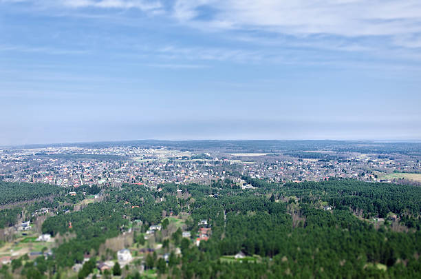 istock Aerial view of city suburbs 178170553