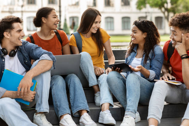 istock International Group Of Students Having Fun Together Outdoors, Relaxing After Classes 1781711761
