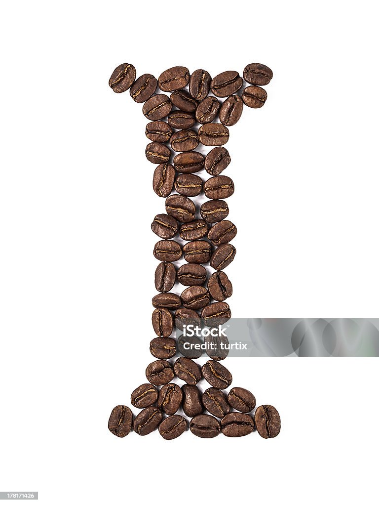 Kaffeebohnen Buchstaben - Lizenzfrei Abstrakt Stock-Foto