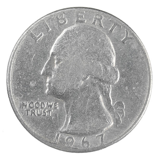 istock old American one quarter dollar coin isolated on white background 178172369
