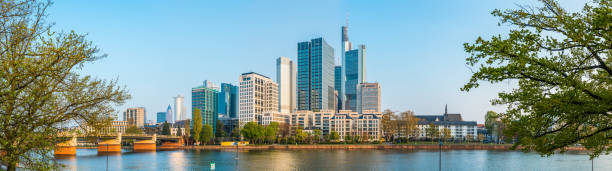 istock Frankfurt banking district skyscrapers overlooking River Main waterfront panorama Germany 1781736667