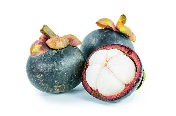 istock fresh mangosteen, Garcinia mangostana Linn 178173910