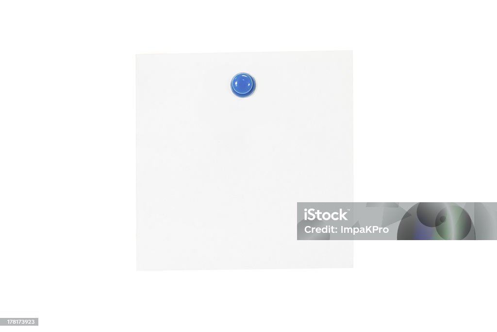 Botão de Forma rectangular de Uma Única Nota - Royalty-free Alfinete Foto de stock