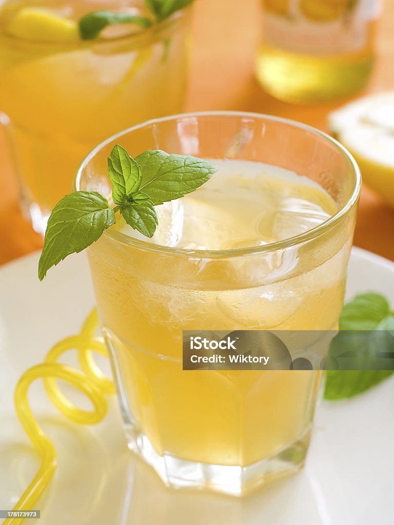lemonade Cold fresh lemonade drink close up, selective focus Alcohol - Drink Stock Photo