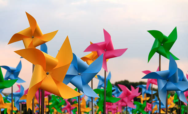 pinwheels - weather vane фотографии стоковые фото и изображения