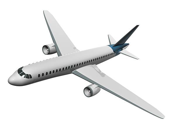 istock Model of an airplane on a white background 178174696