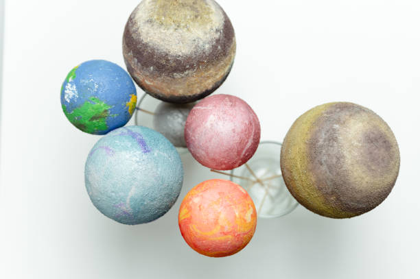 istock Styrofoam balls are painted with paints in the solar system. homework solar system. space planets 1781760610