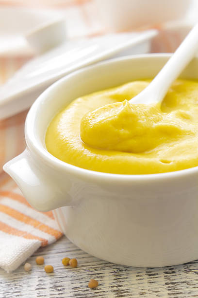 senf - mustard french culture condiment sauces stock-fotos und bilder