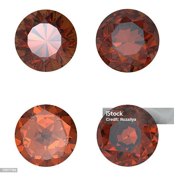 Round Gemstone Isolated Stock Photo - Download Image Now - Artificial, Celebration, Fiancé