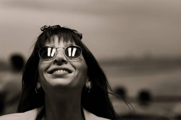 Young woman portrait on the outside.
