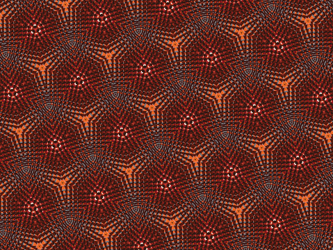 Seamless ethnic abstract pattern with red color, mandala style, design for fabric and printing business