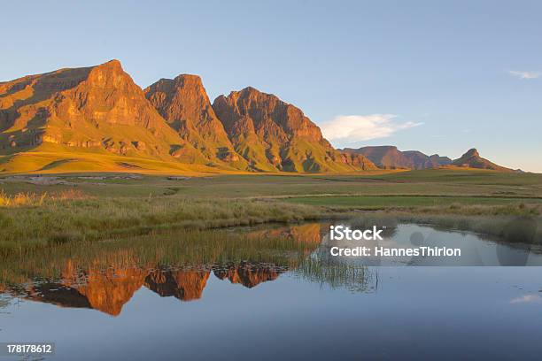 Early Morning Light On The Peaks Stock Photo - Download Image Now - Africa, Blue, Cloud - Sky