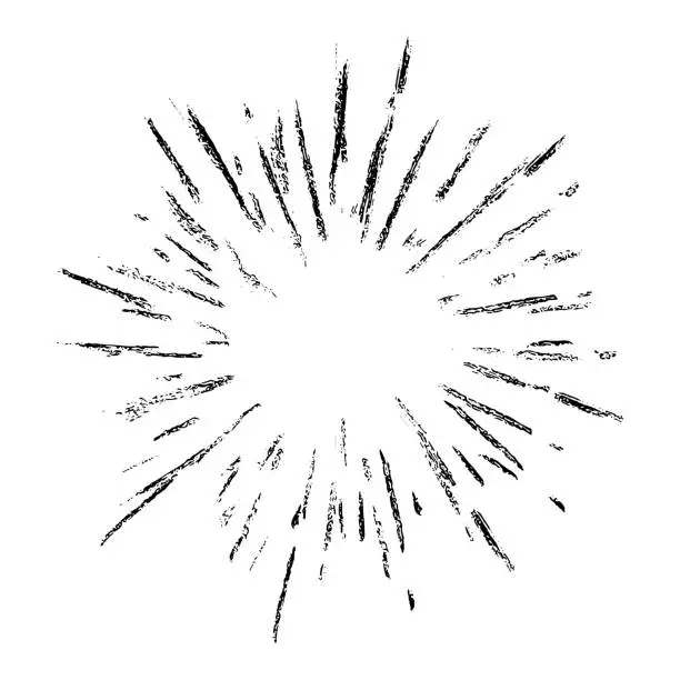 Vector illustration of Sketchy Modern Explosion