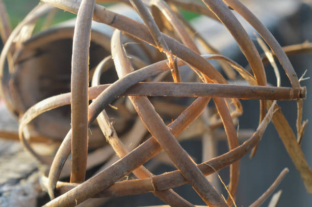 istock Selective focus, background pattern, shape, and texture of rattan rope 1781805055