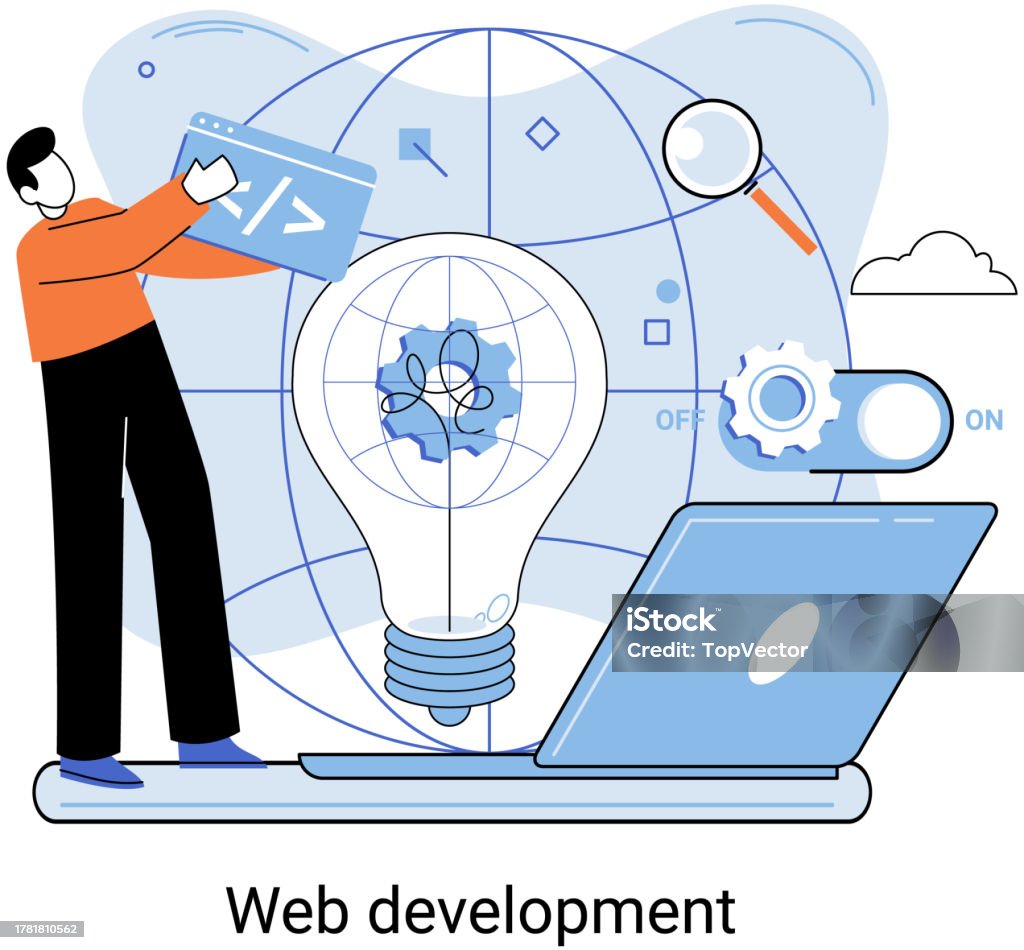 Web Development Coding And Programming Creation Digital Software Mobile ...