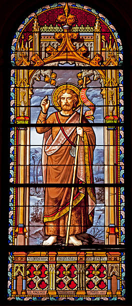 istock Madrid - St. John the Baptist from windowpane 178181638