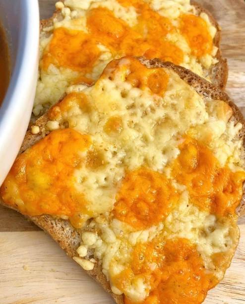 Delicious Cheese on Toast with Cheddar and Red Leicester Gluten Free Vegetarian Food