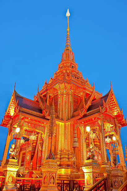The cremation The cremation of Thai Royal family sumeru stock pictures, royalty-free photos & images