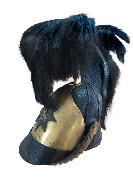 istock 18th Century parade military helmet isolated over white 178182660