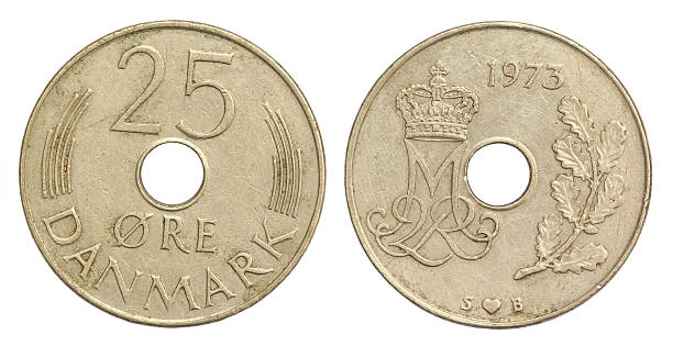 istock Old Denmark Coin of 25 ORE 178183005