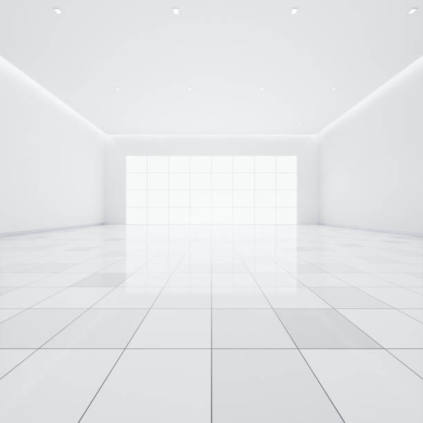 istock 3d rendering of empty room and tile floor for background. 1781841067