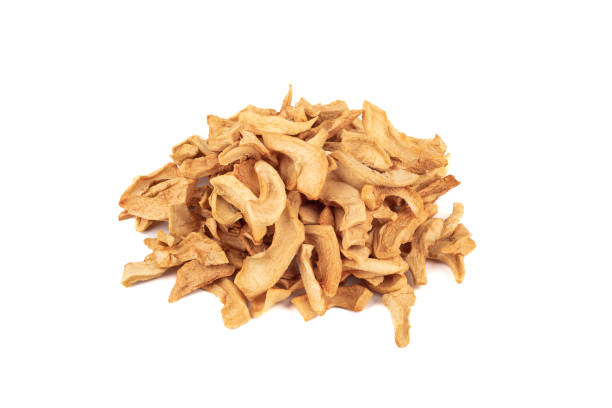 istock Pile of dried apple slices on a white background. 1781855697