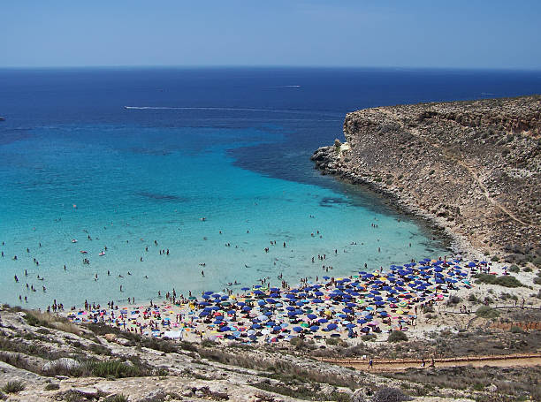 Plaża na wyspie królików. Lampedusa- Sycylia – zdjęcie