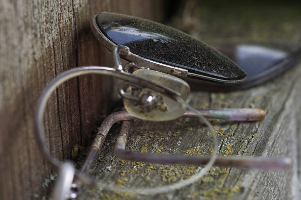 abandoned sunglasses stock photo