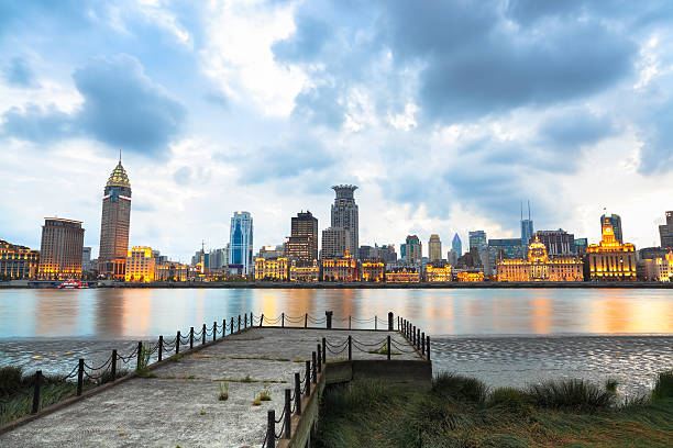 istock beautiful shanghai at dusk 178186566
