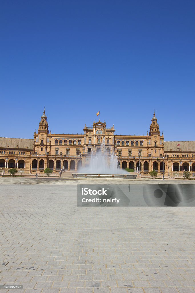 Fontanna na Plaza de Espan, Sewilla - Zbiór zdjęć royalty-free (Andaluzja)