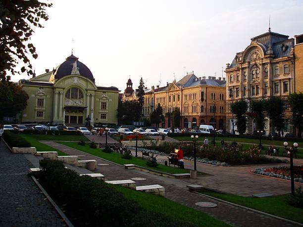 istock Square by Chernivtsi Academy Theater building 178187577