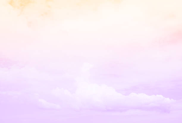 istock Cloud Sky Purple Background Yellow Dreamy Pastel Gradient Color Display Day Beautiful Fantasy Abstract Winter Summer Mockup Frame Product Backdrop Dream Freedom Sunset Bright Sunny View Horizon. 1781876849